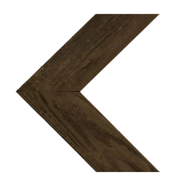 Ekena Millwork 11"W x 12"H x 3/4"D Vintage Farmhouse 3 1/2" Chevron, Barnwood Decor Collection, Reclaimed Grey DECR11X12X075CHVGY - main